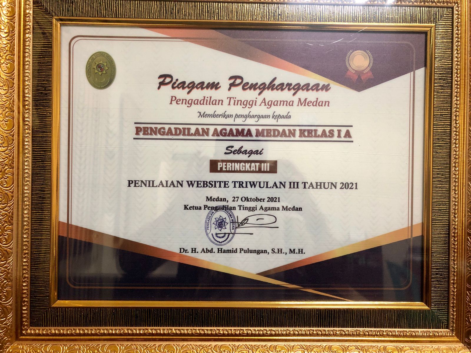 Juara III Website Triwulan III